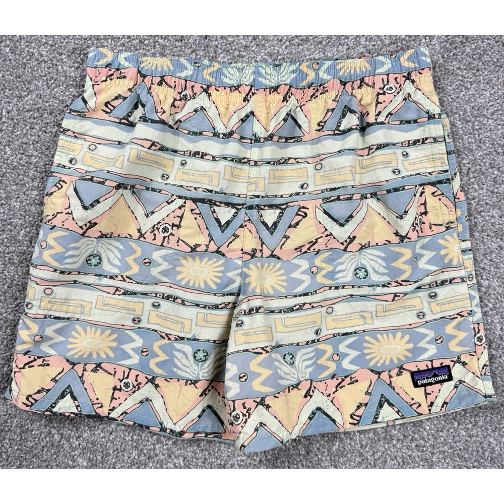 Patagonia Baggies Shorts Youth XL 14 High Hopes Geo Salamander Multicolor